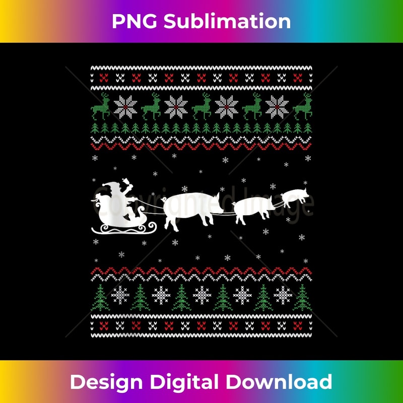 KL-20231115-5365_Santa Claus Riding Pig Ugly Sweater Christmas Tank Top 1.jpg
