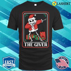 christmas tarot card santa skeleton t-shirt, christmas tarot card santa skeleton funny t-shirt - olashirt