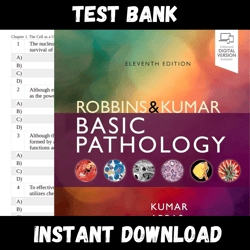 All Chapters Robbins Basic Pathology 11th Edition Kymar Abbas Test bank