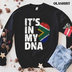 south africa flag it is in my dna christmas t-shirt - olashirt