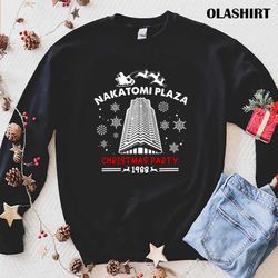 plaza christmas party 1988 ugly with-nakatomi t-shirt - olashirt
