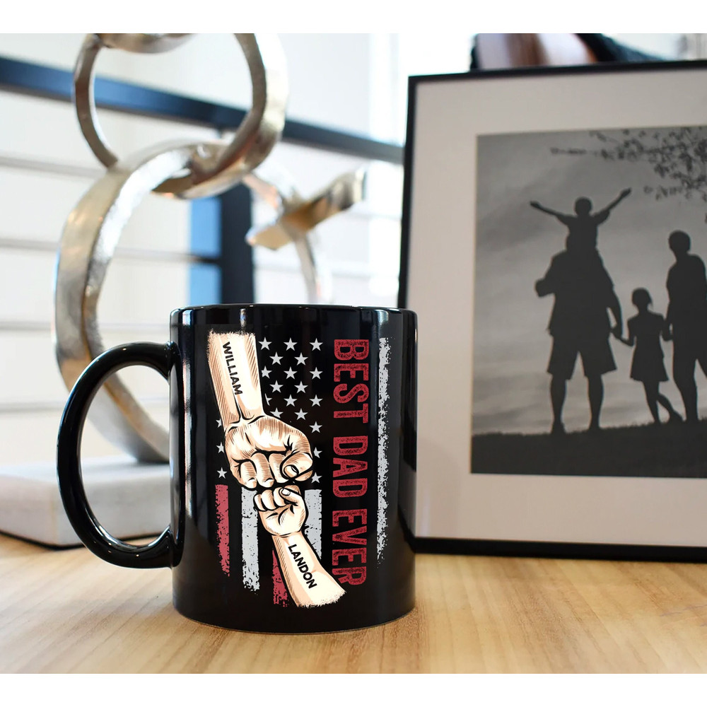 Personalized Best Dad Ever Mug, Dad Gifts, Dad Coffee Mug, Dad Cup, Dad Father's Day Gift, Best Dad Ever Cup.jpg
