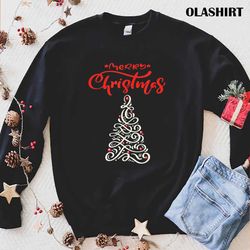 official christmas tree happy holiday wishes seasons greetings to all t-shirt - olashirt