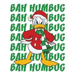 donald bah humbug stack svg, disney christmas svg, christmas xmas style svg, logo christmas svg, instant download