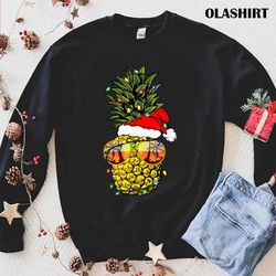 official pineapple christmas tree or christmas in july pineapple t-shirt - olashirt
