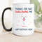 Personalized Thanks For Not Swallowing Us Mug - Mother's Day, Funny, Birthday Gift For Mom Mother, Gift for Mom.jpg