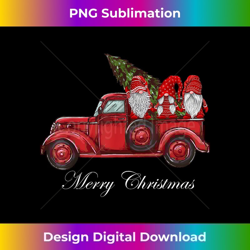 SF-20231115-6386_Three Gnomes in Red Truck With Merry Christmas Tree.jpg