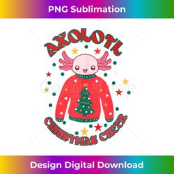 Funny Axolotl Christmas Cheer Design Tank - Sublimation-Optimized PNG File - Customize with Flair