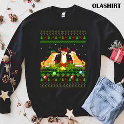 new shiba inu dog santa ugly shiba inu christmas shirt - olashirt