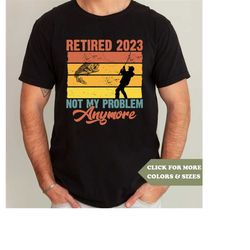 retro retirement fishing shirt - funny fisherman t-shirt - retired plan fishing tee - grandpa fishing shirt - father's d