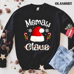 official memaw claus christmas pajama family matching xmas t-shirt - olashirt
