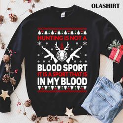 new pro gun hunting ugly christmas sweater t-shirt - olashirt