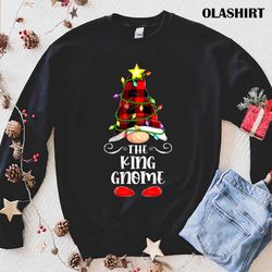 new the king gnome, matching family group christmas pajama t-shirt - olashirt