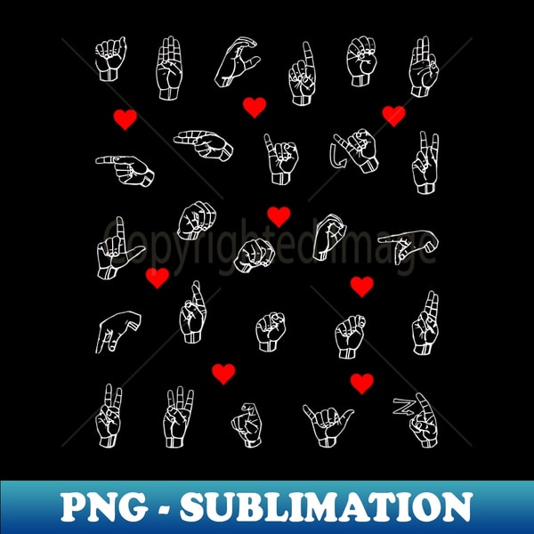 ABCs Individual ASL Alphabet Letters Sign Language Design - - Inspire ...