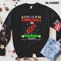new this is my christmas pajama shirt pelican bird christmas t-shirt - olashirt