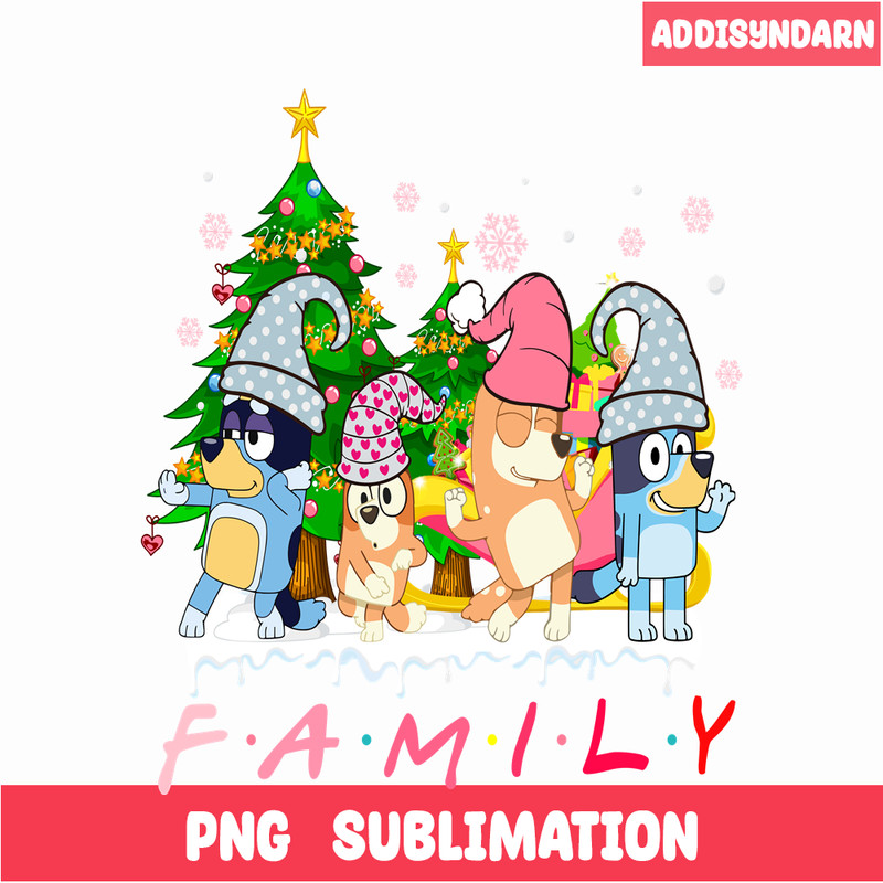 CRM13112305-Bluey Character PNG, Santa Claus Bluey PNG, Christmas Night PNG.png