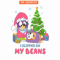 CRM13112309-Bluey Slipped On My Beans PNG, Christmas Tree PNG, Bluey And Christmas Gift PNG.png