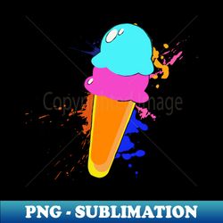 colorful pop-art ice cream - Exclusive PNG Sublimation Download - Spice Up Your Sublimation Projects