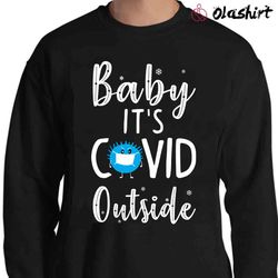 new baby it is cold outside, mens christmas pajamas shirt - olashirt