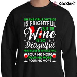 new ugly wine christmas sweater, wine is so delightful - olashirt
