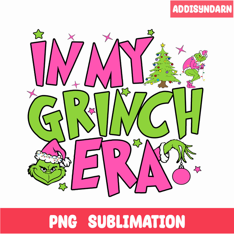 CRM13112372-In My Grinch Era PNG, Christmas Tree PNG, Grinch Era PNG.png