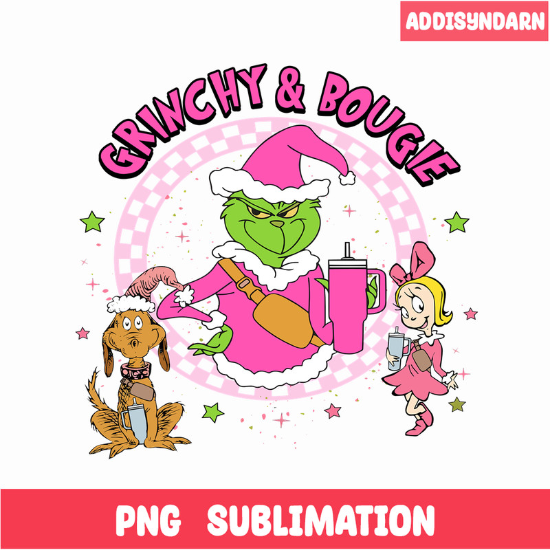 CRM13112375-Grinchy And Bougie PNG, Christmas Tree PNG, Grinch Era PNG.png