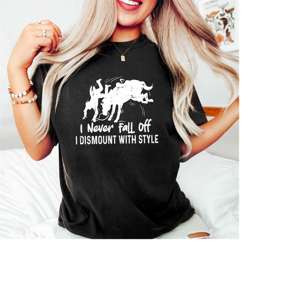 MR-15112023193451-horse-shirt-i-never-fall-off-i-dismount-with-style-horse-image-1.jpg