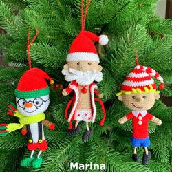 Digital Download - Pdf. 3 Crochet Patterns Christmas Toys. Diy Amigurumi Toy Tutorial.