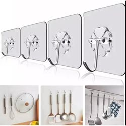 Pack Of 5 - Wall Hooks High Quality Hooks ( Only For Walls) For Hanging Up To 10 Kg, Kitchen Organizer Hanging Hooks