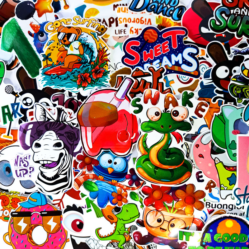VividEmotionsStickersPackFunnyChildrenStickersCartoonAnimeStickersSchoolLifestyleLaptop