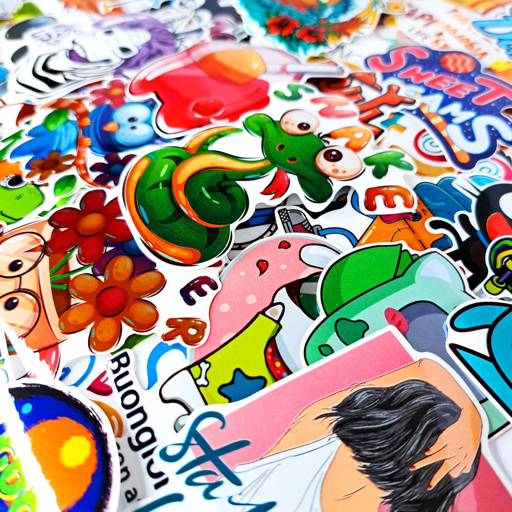 VividEmotionsStickersPackFunnyChildrenStickersCartoonAnimeStickersSchoolLifestyleLaptop