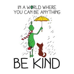 be kind dog and the grinch, grinch christmas svg, grinch svg, grinch christmas png - logo grinch png - digital download
