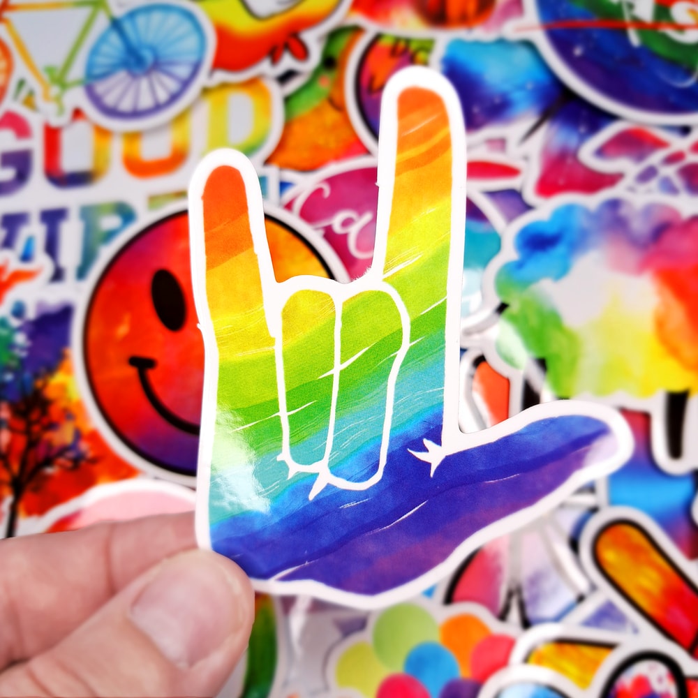HappyRainbowStickersPackLGBTQStickersPrideMonthGayandLesbianStickersQueerStickersFunny