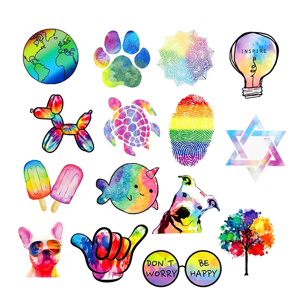 HappyRainbowStickersPackLGBTQStickersPrideMonthGayandLesbianStickersQueerStickersFunny