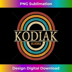 Vintage Retro Kodiak Alaska AK Women Men Souveni - Innovative PNG Sublimation Design - Animate Your Creative Concepts