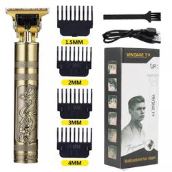 Dynamic Life- Original Vintage T9 Professional Cordless Hair Trimmer Kit With USB Rechargeable