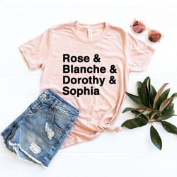 golden girls shirt , golden girls name shirt , 80's tv sitcom , rose, blanche, dorothy, sophia