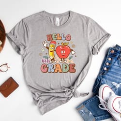 hello sixth grade shirt, back to school shirt, cute first day of school shirt, sixth grade teacher shirt, teacher apprec
