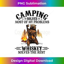 Camping Solves Most Of My Problems - Bear And Whisk - Chic Sublimation Digital Download - Crafted for Sublimation Excellence