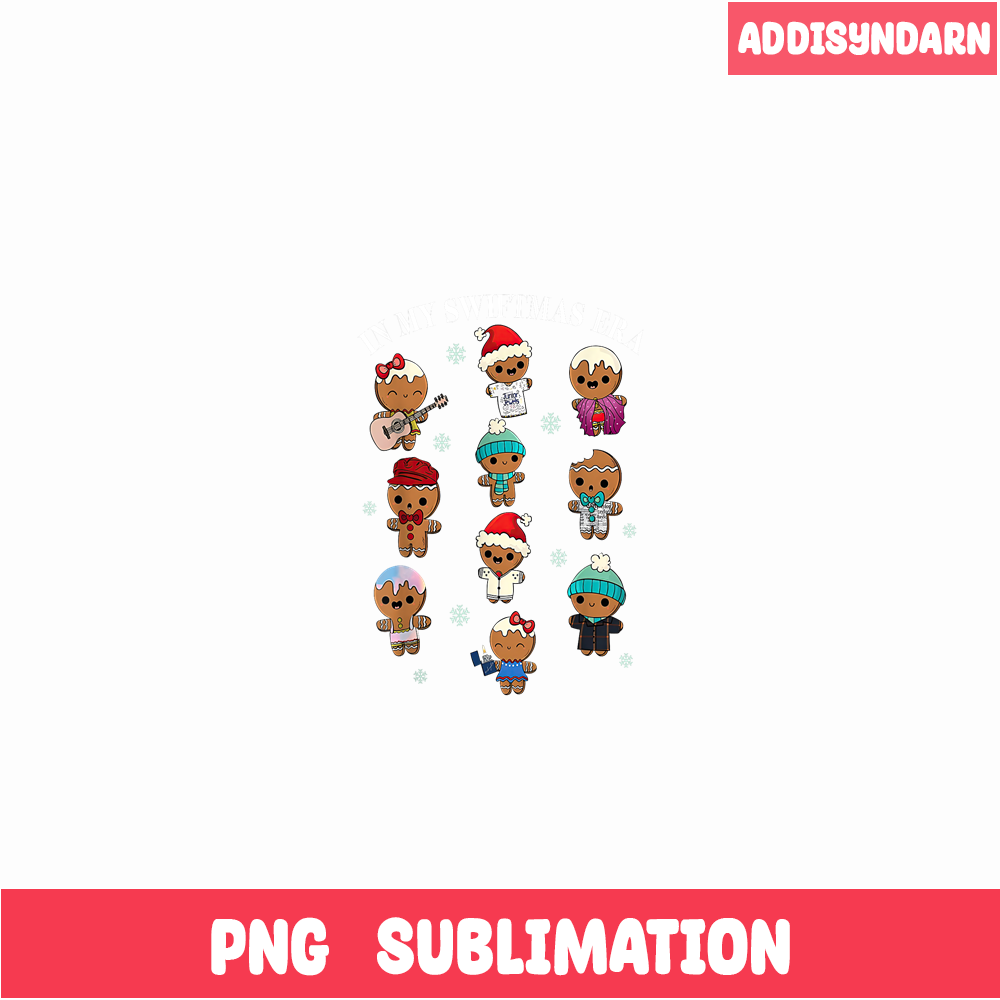 TLS13112312-In My Swiftmas Era PNG Funny Gingerbread PNG, Xmas Holiday PNG.png