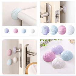 pack of 5 badgeEasy Kitchen Wall Thickening Mute Door Stick Golf Styling Rubber Fender Handle Door Lock Protective Pad