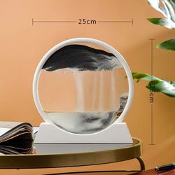 Sea Quicksand In Motion Display Frame For Home Decoration Gift,eye caught object to display,Activity Sand Round Glass