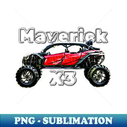 maverick x3 can am off road 4 door 4x4 mudding sxs side by side - retro png sublimation digital download - bring your designs to life