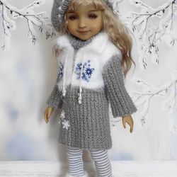Ruby Red Fashion Friends doll clothes-tunic, jacket, beret, pants, leggings.