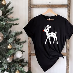 christmas reindeer shirt, cute deer shirt, christmas shirt, reindeer shirt, christmas gift shirt, holiday shirt