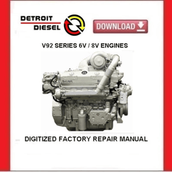 DETROIT DIESEL V92 Series Engines Factory Service Repair Manual pdf Download