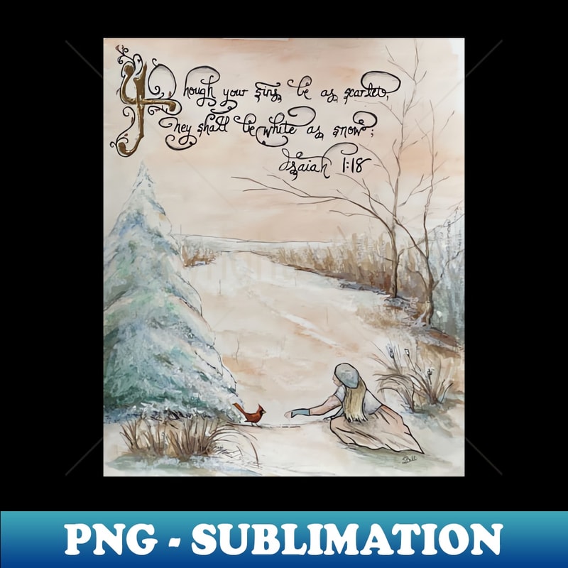 Scripture Watercolor Ice Isaiah Bible Verse Winter Watercolor - Creative Sublimation | Inspire ...