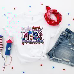 little miss firecracker shirt, 4th of july shirt, independence day shirt, memorial shirt, patriotic usa gift, gift for 4