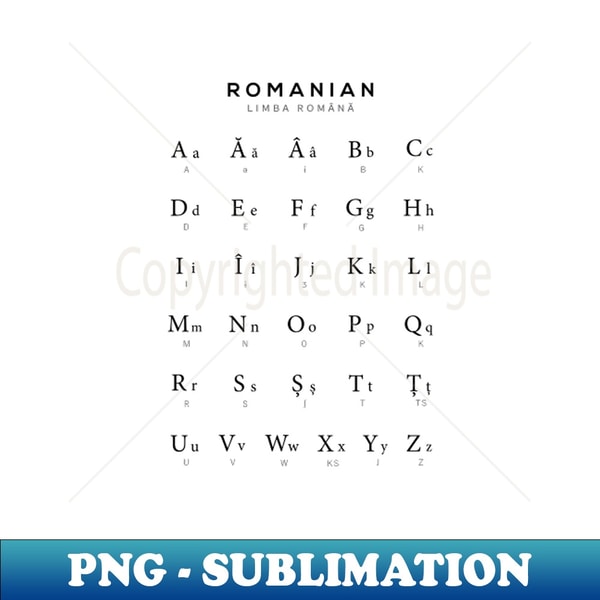 Romanian Alphabet Chart Romania Language Chart White - Signa | Inspire ...