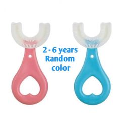 Child teeth brush, Baby Toothbrush Children's Teeth Cleaning Brush Kids U-Shaped Toothbrush For Children Mouth Oral